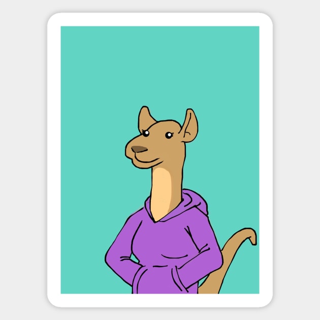 Office Kangaroo Sticker by PruneyToons